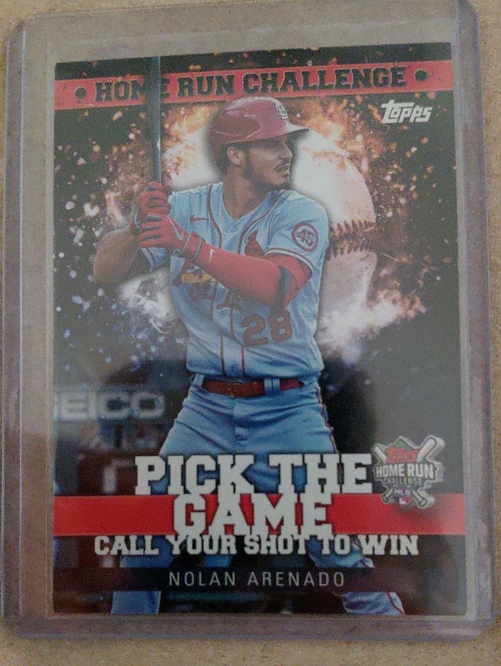 Topps Nolan Arenado Card - Light Blue & Red